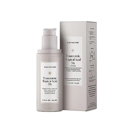 Naturium Tranexamic Topical Acid 5%, Face & Skin Care Discoloration Treatment, with Kojic Acid, Niacinamide & Licorice Root, 2 oz