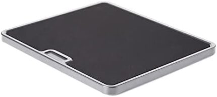 Nifty Large Appliance Rolling Tray - Silver, Home Kitchen Counter Organizer, Integrated Rolling System, Non-Slip Pad Top for Coffee Maker, Stand Mixer, Blender, Toaster