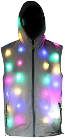 O-MAYEVER LED Light up Jacket For Men and Women Unisex Novelty Costume For Burning Man Party Carnivals Halloween Xmas Raves