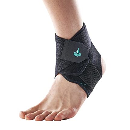 OPPO RA100 Ankle Brace Fully Adjustable Breathable Neoprene Ankle Support (Black, One Size)