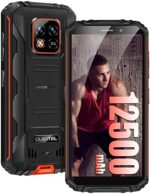 OUKITEL WP18 Pro Rugged Cell Phone, 12500mAh Battery IP68 Waterproof Android 12 Rugged Smartphone, 5.93" HD+ 4GB 32GB/1TB Unlocked Phone, 13MP Camera, 4G Dual SIM,OTG/NFC/GPS |Orange