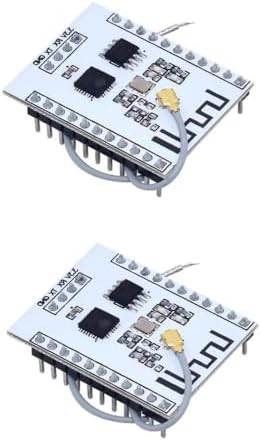 PAMEENCOS 2 pcs ESP8266 Serial Port Module Send Receive IO Lead Out WiFi Wireless ESP-201