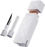 PZOZ Cell Phone Cleaning Kit for AirPods Pro/Pro 2nd/iPhone, 3 in 1 Cleaner Tool Accessories fit for Headphone, iPad Jack Lens, Charger Port Hole Plug, Speaker, Earbuds, Samsung Earphones (White)