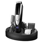 Perry Ellis 16-PC All-in-One Multi Grooming Kit | Rechargeable USB Beard Trimmer for Men | LED Display and Charging Dock | Cordless Shaver for Hair, Body, Mustache, Face, Nose, Ear | Electric Razor