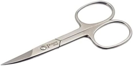 Pola Mir’s Professional Cuticle Curved Nail Scissor- 3.8 In. - Premium Stainless Steel Small Scissor for Men Women Baby – Personal Grooming Care – Facial Remover –Multi-Purpose- Dry Skin- Manicure
