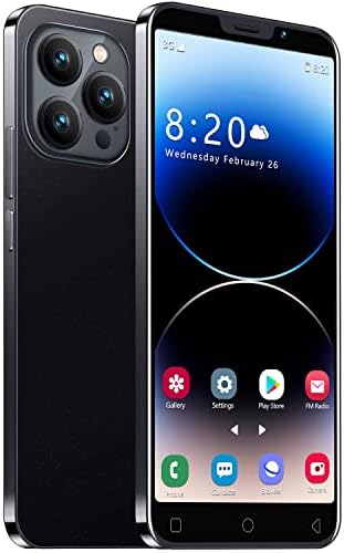PrzSay Cheap Mobile Phone, 5.0" IPS Display, Android 9.0, Dual SIM, Dual Cameras, 1GB RAM+16GB ROM (Expandable to 128GB), Support: WiFi, Bluetooth, GPS 3G Smartphone (i14Pro-Black)