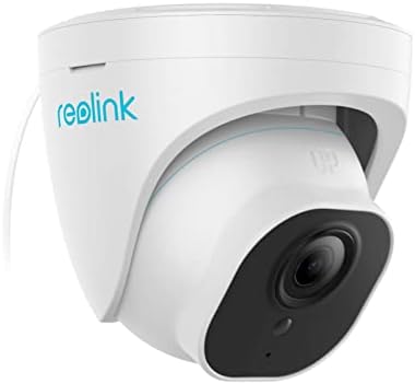 REOLINK Security Camera Outdoor, IP PoE Dome Surveillance Camera, Smart Human/Vehicle Detection, Work with Smart Home, 100ft 5MP HD IR Night Vision, Up to 256GB microSD Card, RLC-520A
