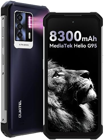 Rugged Smartphone OUKITEL WP17 Night Vision 64MP Triple Camera IP68 Waterproof NFC Phone,8GB+128GB 8300mAh Battery Android11 Dual 4G Global Bands Rugged Cell Phone,6.78‘’FHD+ Unlocked Mobile Phone