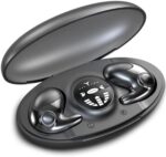 Ruoanun Invisible Sleep Wireless Earphone IPX5 Waterproof, Earbuds Wireless Bluetooth 5.3 Noise Cancelling Wireless Headphone, Built-in Mic,Type-C Fast Charging (Black)