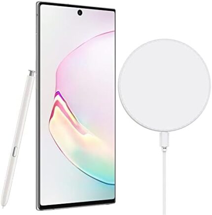 SAMSUNG Galaxy Note 10 (256GB, 8GB) 6.3" AMOLED, IP68 Water Resistant, Snapdragon 855, 4G LTE Fully Unlocked (T-Mobile, Verizon, Global) N970U (w/Wireless Charging Pad, Aura White)