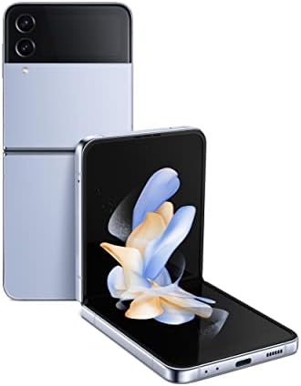 SAMSUNG Galaxy Z Flip 4 Cell Phone, Factory Unlocked Android Smartphone, 256GB, Flex Mode, Hands Free Camera, Compact, Foldable Design, Informative Cover Screen, US Version, 2022, Blue