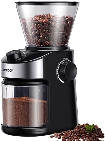 SHARDOR Coffee Grinder Burr Electric, Automatic Coffee Bean Grinder with Digital Timer Display, Adjustable Burr Mill with 25 Precise Grind Setting