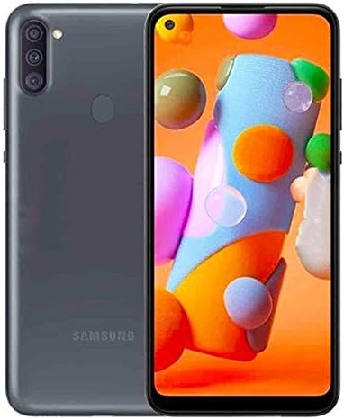 Samsung Galaxy A11 (32GB, 2GB) 6.4" Dual SIM GSM Unlocked, Global 4G LTE International Model (T-Mobile,AT&T,Metro,Cricket) A115M/DS (64GB SD Bundle, Black)