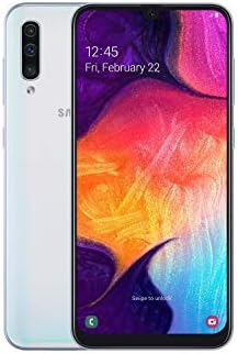 Samsung Galaxy A50 (A505) 128GB, Dual-SIM, 6.4" Infinity-U Display, Triple Camera, GSM Unlocked Smartphone - International Model (White)
