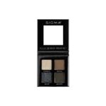 Sigma Beauty Quad Eyeshadow Palette – Makeup Eyeshadow Quad with a Buttery Soft Formula and Buildable, Blendable Shades for a Flawless Eye Look, Designed for All Day Wear (Blueberry Parfait)