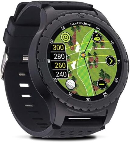 SkyCaddie LX5, GPS Golf Watch with Touchscreen Display and HD Color CourseView Maps, Black, Small