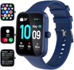Smart Watch (Answer/Make Calls), 1.81" Fitness Tracker, Heart Rate/SpO2/Sleep Monitor, Step/Calorie/Pedometer, Multiple Sport Modes, Waterproof Smartwatch for Women/Men Compatible with Android/iOS