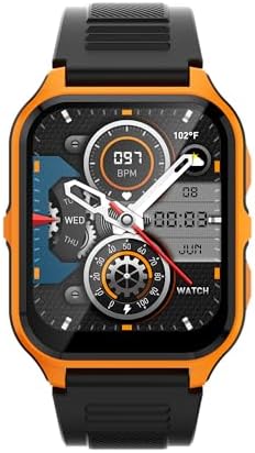 Smart Watch for Men Fitness Tracker, 1.85 Inches HD (Make/Answer Call) Bluetooth Smartwatch for Android Phones iOS Phones Outdoor Waterproof Digital Sport Run Watches Heart Rate Monitor Step Counter