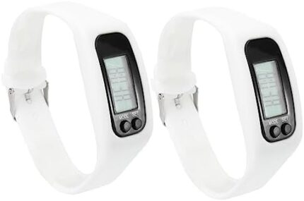 Sosoport 2pcs Child Tracker Digital Watch Bracelet Watch Tracking Device for Kids Pedometer Watch Fitness Tracker for Women Calorie Counter Walking Distance Counter Digital LCD Bracelet