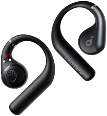 Soundcore by Anker, AeroFit Open-Ear Headphones, Ultra Comfort, Snug Fit, Ergonomic Ear Hook, Balanced Sound, IPX7 Waterproof, 42H Playtime, Bluetooth 5.3, App Control, Clear Calls, Wireless Earbuds