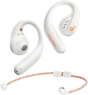 Soundcore by Anker AeroFit Pro Open-Ear Headphones, Ultra Comfort, Secure Fit, Ergonomic Design, Rich Sound with LDAC, Bluetooth 5.3, IPX5 Water-Resistant, 46H Playtime, App Control, Wireless Earbuds
