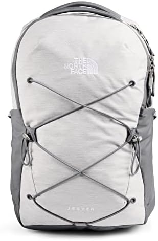 THE NORTH FACE Women's Jester Commuter Laptop Backpack, TNF White Metallic Mélange/Mid Grey, One Size