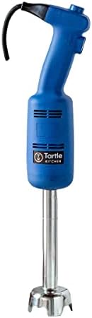 TK Tartle Kitchen Commercial Immersion Blender, Restaurant Professional Use, 220W 4000-20000RPM, Stainless-Steel, 8 inch Removable Shaft with Variable Speed