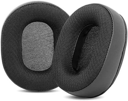 TaiZiChangQin Upgrade DIY Ear Pads Memory Foam Ear Cushions Replacement Compatible with Oppo PM3 PM-3 PM 3 Headphone Black Fabric Earpads