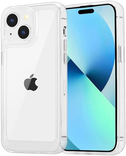 Tothereug Case Clear for iPhon e 15 Protective Clear TPU Acrylic Shockproof Phone Case with Lens Protection Cover（iPhon e15 case