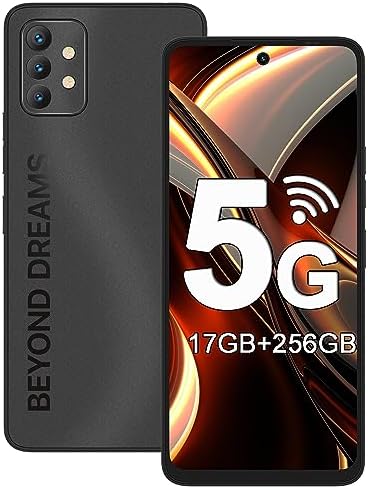 UMIDIGI 5G Unlocked Cell Phone, A13 PRO MAX 17GB+256GB Android 12 Smartphone with 6.8" Full Screen, Media Tek Dimensity 900, 64MP AI Triple Camera, 5150mAh Battery,Starry Black