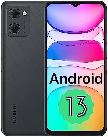 UMIDIGI C2 Unlocked Cell Phone, Android 13 Smartphone 3GB RAM+32GB ROM 256GB Expandable Phone 5150mAh Battery with 6.52" Full Screen MediaTek Helio A22 13MP Camera Mobile Phone