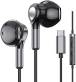 USB C Headphones for Samsung Galaxy S23 Ultra S22 S21 FE S20 A54 A53 USB C Earphones with Microphone in-Ear Headphones Wired Earbuds USB Type C Earphones for iPhone 15 Pro Max iPad Plus Pixel 8 7 6a 5