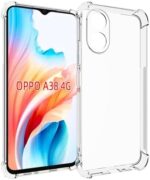 USTIYA Case for Oppo A38 4G Clear TPU Four Corners Protective Cover Transparent Soft