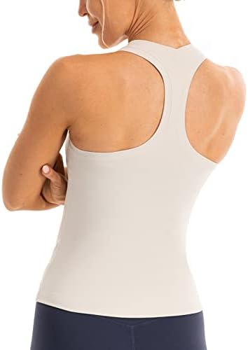 Ukaste Women's Studio Essential Racerback Tank Top Yoga Performance Workout Tops