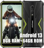 Ulefone Armor X12 Pro Rugged Smartphone Unlocked 2023, MTK Helio G36 8GB+64GB Android 13 Cell Phone, 13MP+8MP, 5.45" HD+, 4860mAh, Dual SIM 4G T-Mobile Rugged Phone, NFC GPS OTG FM,Green