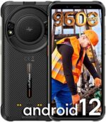 Ulefone Power Armor 16 Pro Rugged Smartphone, 122dB Loudest Speaker, 9600mAh Battery, 5.93" HD+, Rugged Phone Unlocked, 4GB+64GB, IP68, Waterproof Phone, Drop-Proof, Android 12 Black