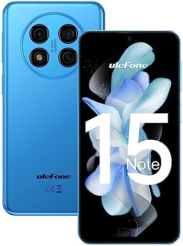 Ulefone Unlocked Phone, Note 15 Android Phones, 2GB+32GB, 6.22" IPS Full-Screen, 4000mAh Battery, 8MP AI Camera, Triple Card Slots, Dual 3G Cell Phone Unlocked, Face Recognition, Type C- Blue