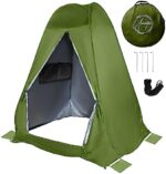 Uninetic Pop Up Large Privacy Tent - 5 x 5 x 6.2Ft - Oversized Strong Camping Toilet Tent- Portable Camp Shower Pod w/Hooks- Porta Pod- Outdoor Bathroom, Potty, Changing Private Room