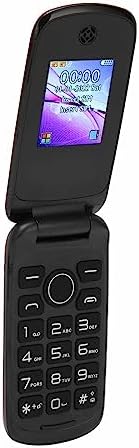 Unlocked Flip Cellphone, F4 2G Big Buttons Flip Phone for Seniors with SOS Function, Simple Cellphone Ultra Long Standby, 1.77 Inch Color Display, Dual SIM Card, 1200mAh Battery (US Plug)