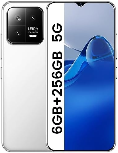 VIQEE M13Pro Unlocked Cell Phone, 6.7" HD Screen Unlocked Phones, 6+256GB Dual SIM Android 13 Smartphone with 256G Memory Card, Fingerprint Lock & Face ID, Long Battery Life (White)