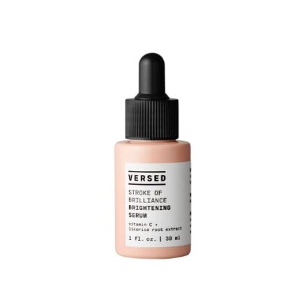 Versed Stroke Of Brilliance Brightening Serum - Vitamin C, Licorice Root & Niacinamide Serum to Even Skin Tone, Firm, Hydrate + Strengthen - Vegan Aging Skin Care for Women (1 fl oz)