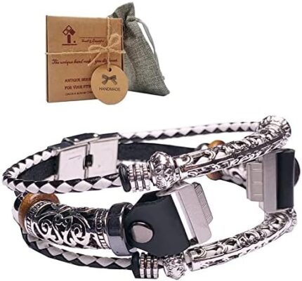 Vintage_Band Vintage Glitter Inspire Brazalete with Box Set for Women and