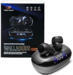WALLA SOUND Earbuds with Mic - Bluetooth 5.3 Headphones True Wireless IPX5 Waterproof in-Ear Buds with Charging Case, 50H Battery & Crystal Clear Stereo Sound for iPhone Android Cell Phones