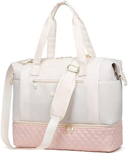 Weekender Travel Bag For Women, Travel Duffel Bags With Shoes compartment,Small Carry On Personal Item 18x14x8 Inch, Weekend Overnight Travel Tote Bags For Spirit Frontier Airlines,Hospital Bag