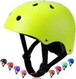 Wemfg Color Gradient Adjustable Helmet, Kids Toddler Girls Boys Child Bike Helmet for Multi-Sports Cycling Skating Bike Rollerblading Scooter Ages 2-4, 3-5, 5-8, 8-14