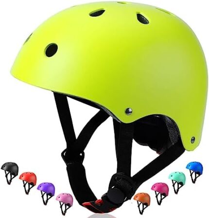 Wemfg Color Gradient Adjustable Helmet, Kids Toddler Girls Boys Child Bike Helmet for Multi-Sports Cycling Skating Bike Rollerblading Scooter Ages 2-4, 3-5, 5-8, 8-14