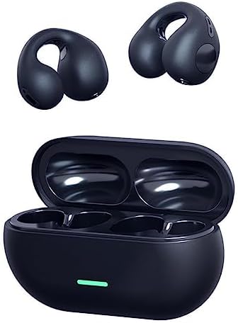 Wireless Earbuds,Open Ear Wireless Bluetooth Headphones Clip on Earbuds,Earbud & in-Ear Headphones,Wireless Sport Ear Buds,Bluetooth 5.3 Clip-on Earphones,30 Hours Playtime,for iPhone/Samsung