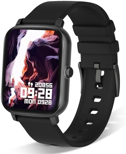 Wwzzey 1.7'' Touchscreen Smart Watch for Men,Women), Compatible with Android/iOS Phones Fitness Tracker with Heart Rate Monitor, Blood Oxygen, AI Voice Control | Best Gift for Father's Day.