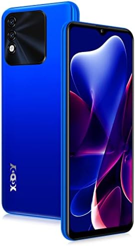 Xgody X60 Pro Unlocked Smartphones, 6.5 Inch Android 9.1 OS Cheap Cell Phones, 2022 4G Dual 5MP Camera and Dual SIM Phones, 3000mAh Massive Battery, Face Recognition (Blue)