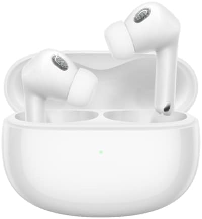 Xiaomi Buds 3T Pro, TWS, Bluetooth 5.2, Surround Sound, 40 dB Adaptive ANC, 3+1 ANC Modes, Dual Transparency Modes, LHDC 4.0 Codec, IP55, Wireless Charging, White